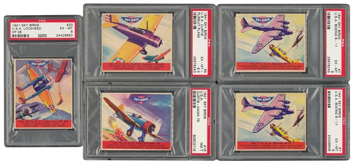 1941 R137 Goudey "Sky Birds" PSA-Graded Collection (20)